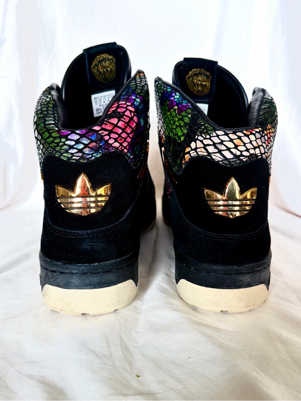2014 ADIDAS ATTITUDE HI BIG SEAN FLORAL HAWAII BLACK GOLD SUPERSTAR Size 14 - Picture 4 of 11